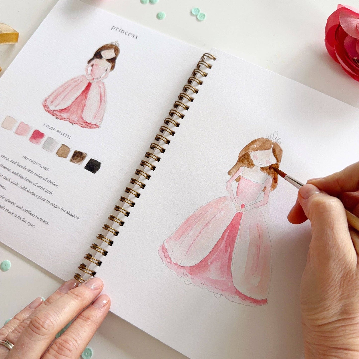 Workbook - Fairytale watercolor workbook