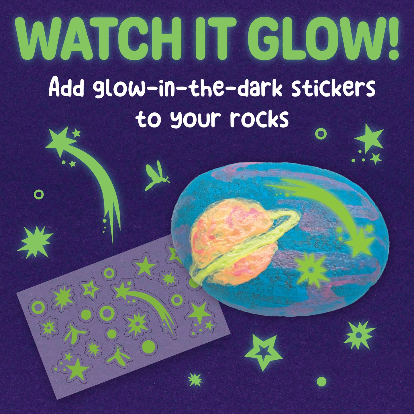 Craft Kit - Glow-in-the-Dark Rocks Mini Craft Kit for Kids