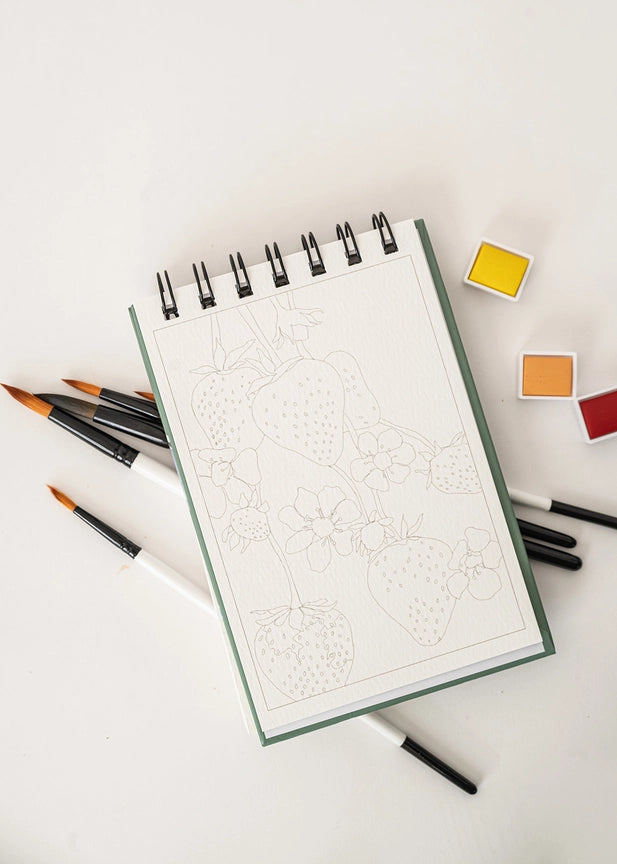 Paper - Little Bit of Summer - Mini Watercoloring Book