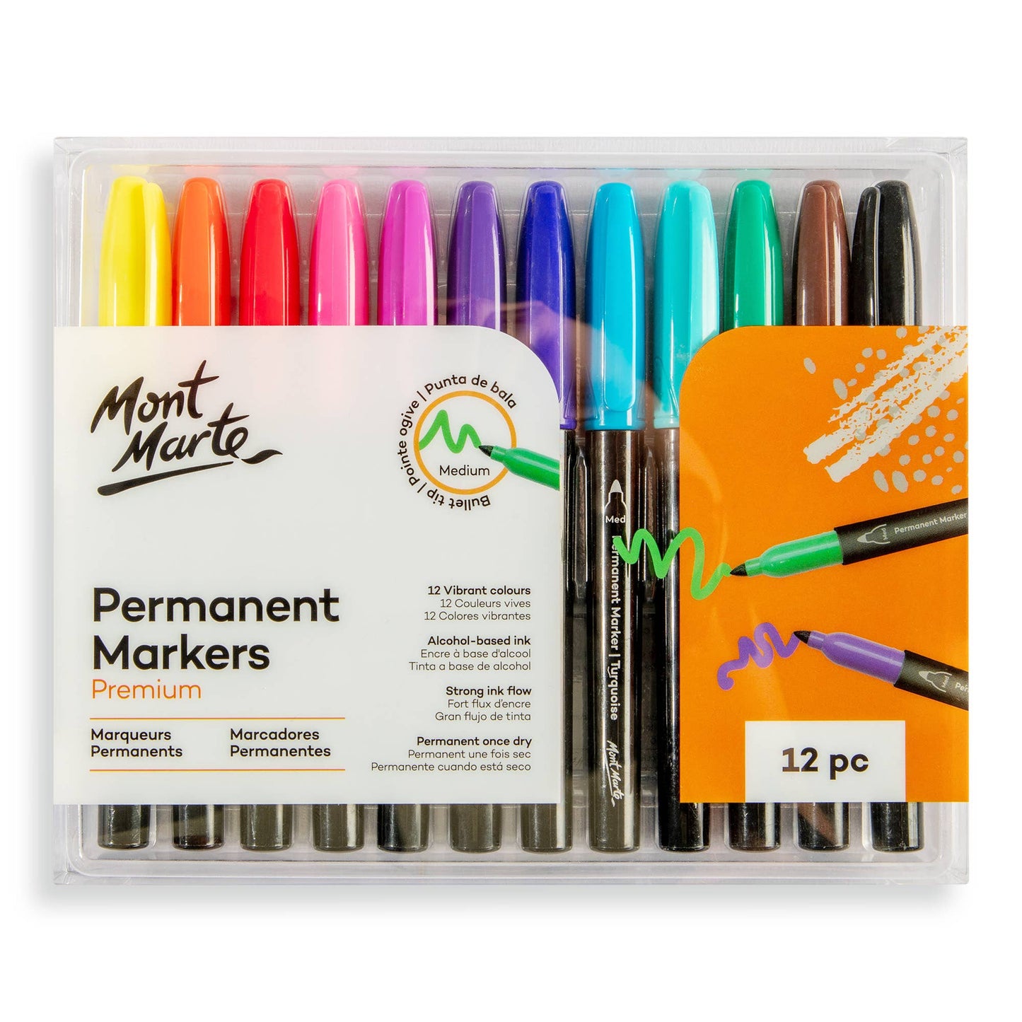 Markers - Permanent Markers Premium 12pc