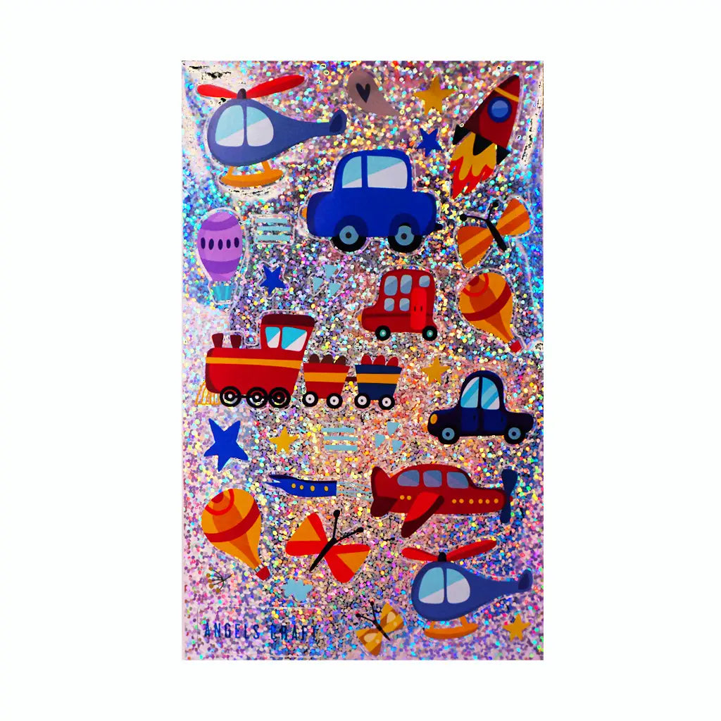 Stickers - Assorted Transportation – 3ct, 12x40cm