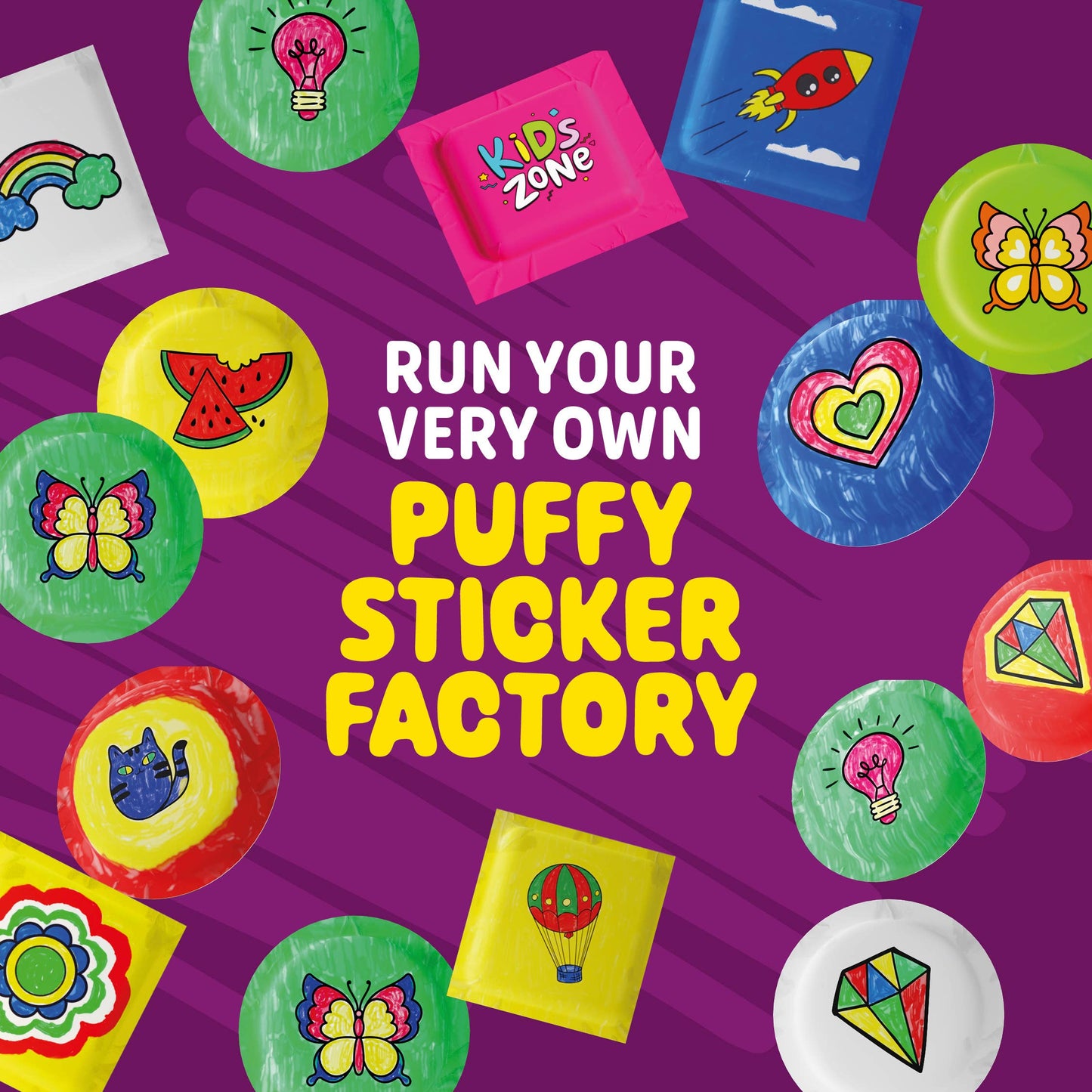Crafting Kits - Puffy Sticker Maker Kit for Kids - Make Your Own 3D Stickers