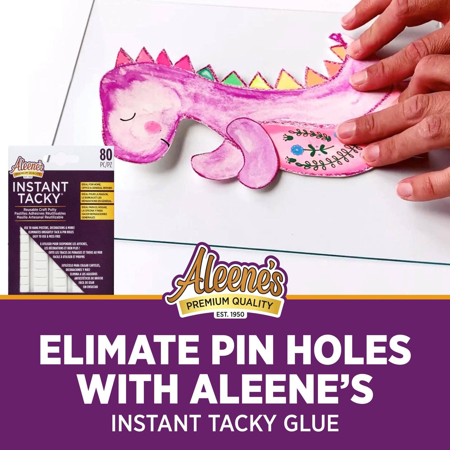 Adhesive - Aleene's Instant Tacky Reusable Craft Putty 80 Pc.
