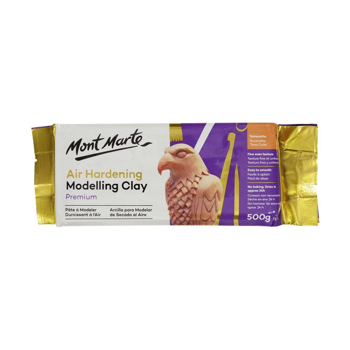 Clay - Air Hardening Modelling Clay Premium - Terracotta 500g