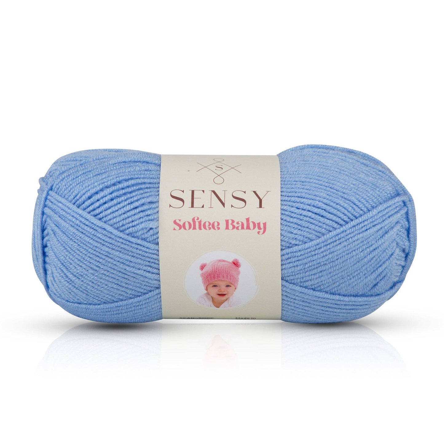 Yarn - Sensy Softee Baby Yarn, 3.5 oz, 275 Yards, Gauge 3 Light: Blue