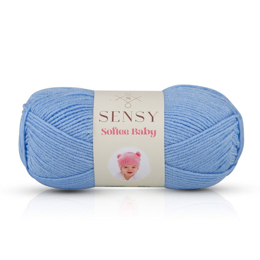 Yarn - Sensy Softee Baby Yarn, 3.5 oz, 275 Yards, Gauge 3 Light: Blue