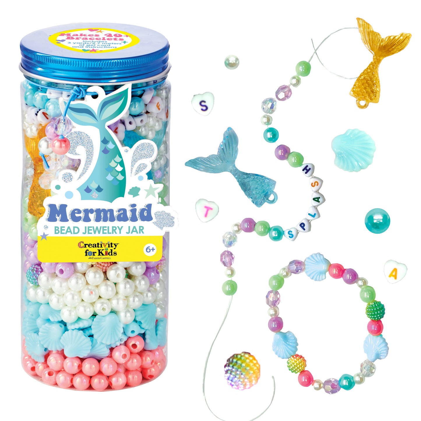 Jewelry - Jar Mermaid - DIY Bracelet Craft Kit for Kids