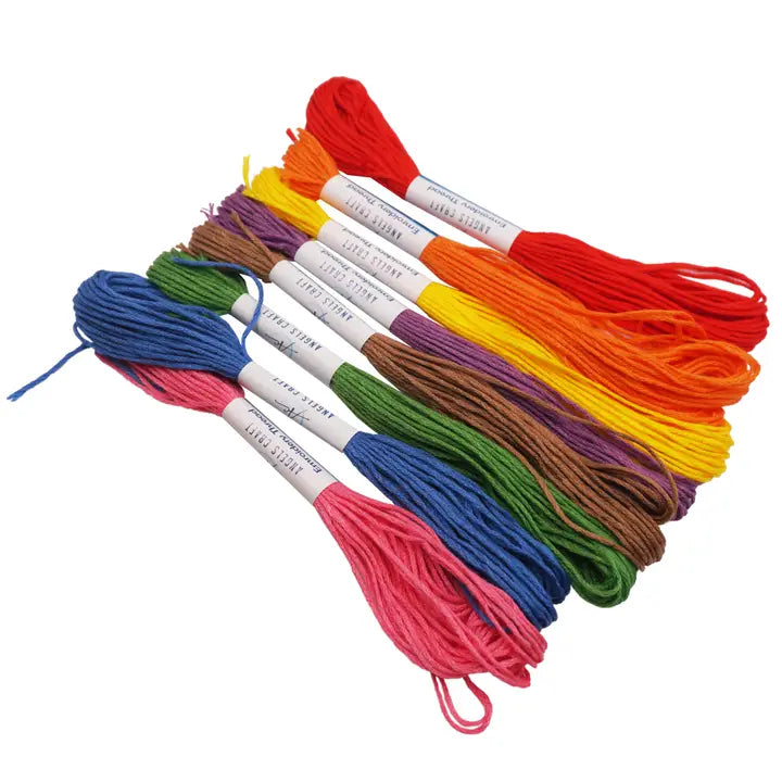 Thread - Primary Colored Embroidery Thread 8ct