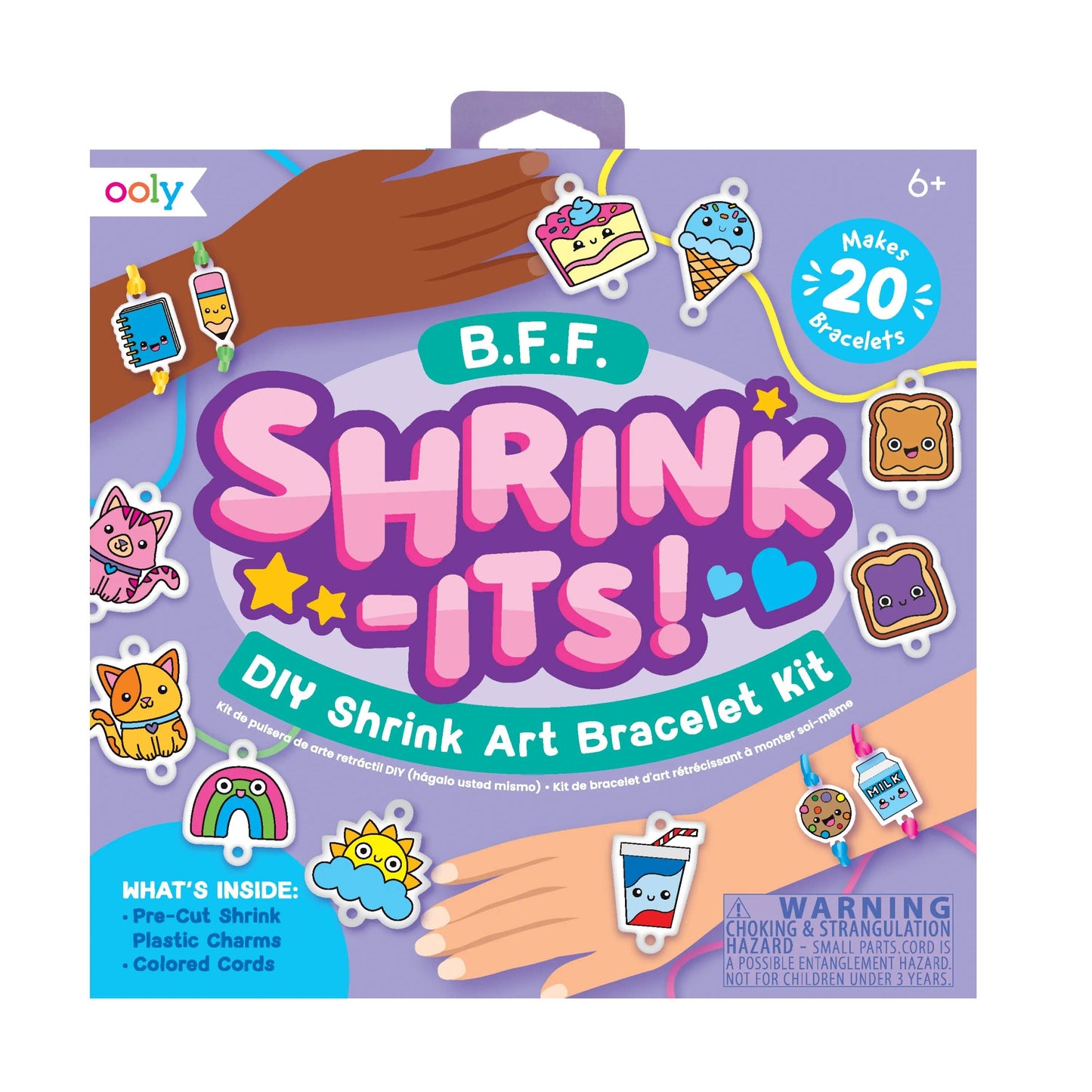 Shrink-Its! - D.I.Y. Shrink Art Bracelet Kit - B.F.F. (24 PC Set)