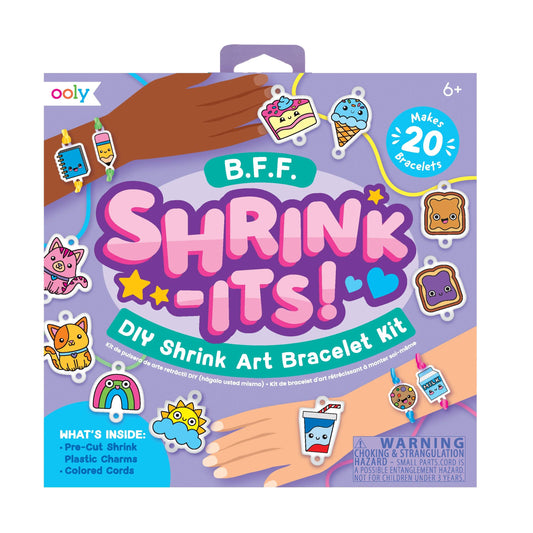 Shrink-Its! - D.I.Y. Shrink Art Bracelet Kit - B.F.F. (24 PC Set)