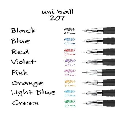 Pen - Uniball 207 Retractable Gel Pens Micron 0.7MM Assorted 12pk