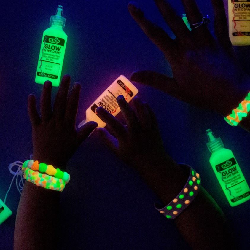 Paint - Puff Paint Glow, Multi-Surface Craft Paint, .75 Fl. oz. 10 Pack