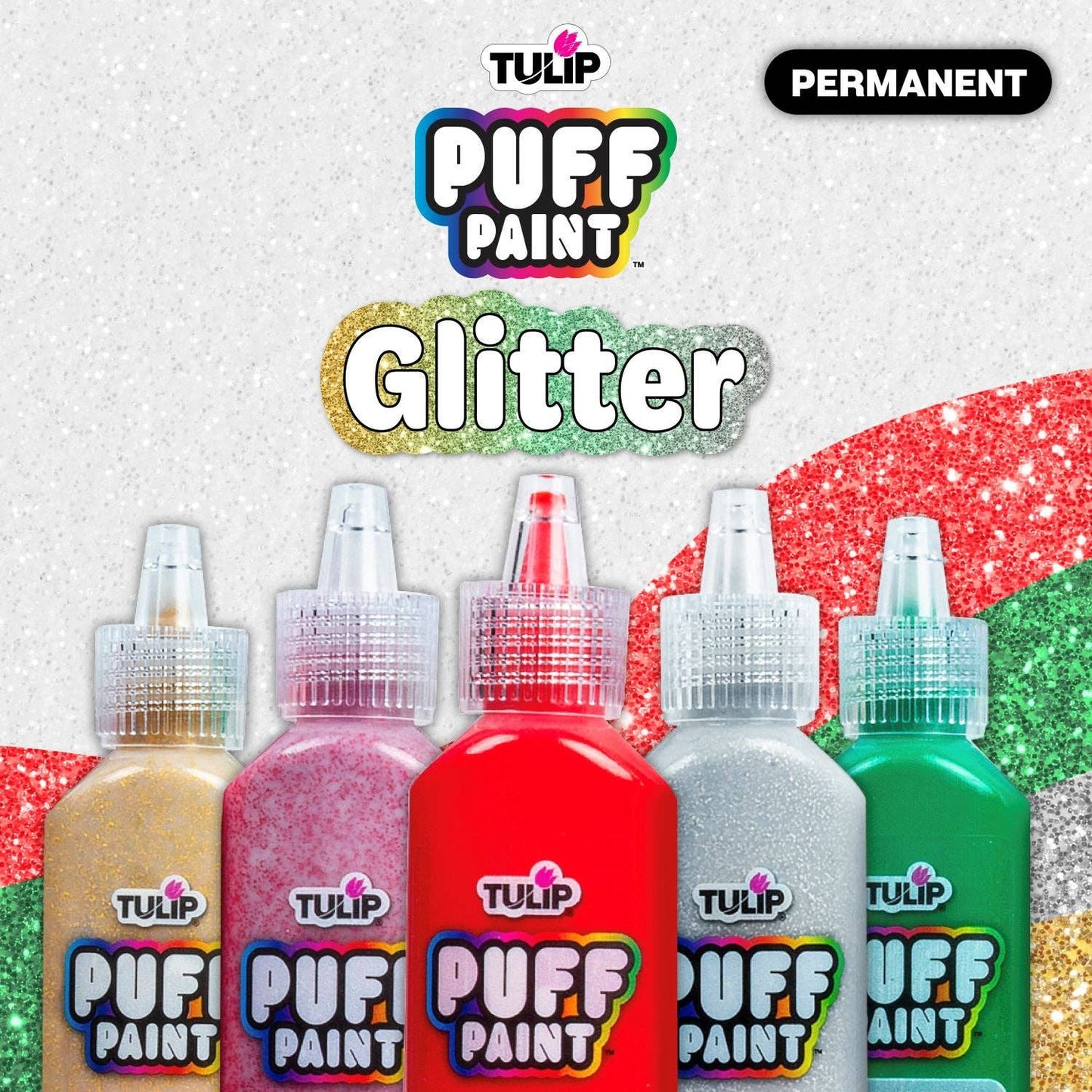 Paint - Tulip Puff Paint Glitter 10 Pack