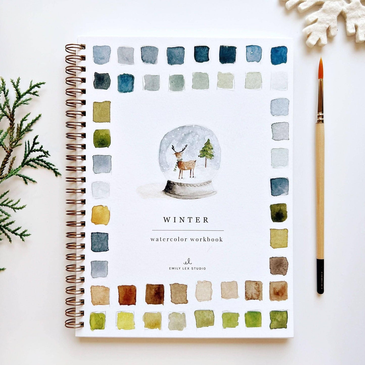 Workbook - Winter watercolor workbook