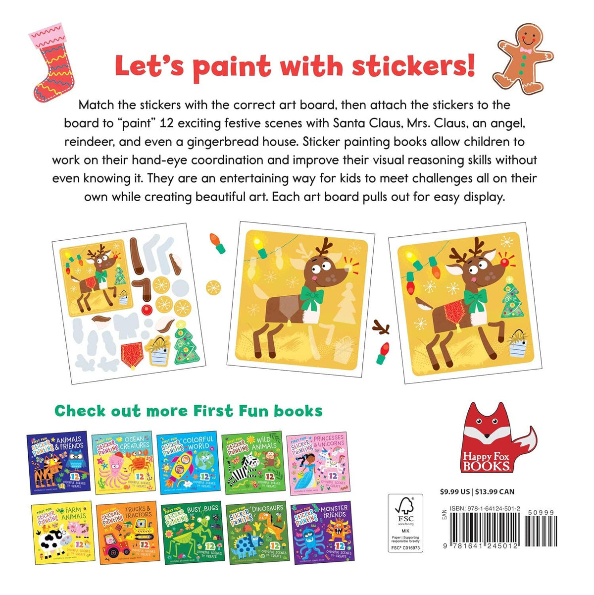 Sticker - First Fun Sticker Painting Christmas - 12 Scenes to Create