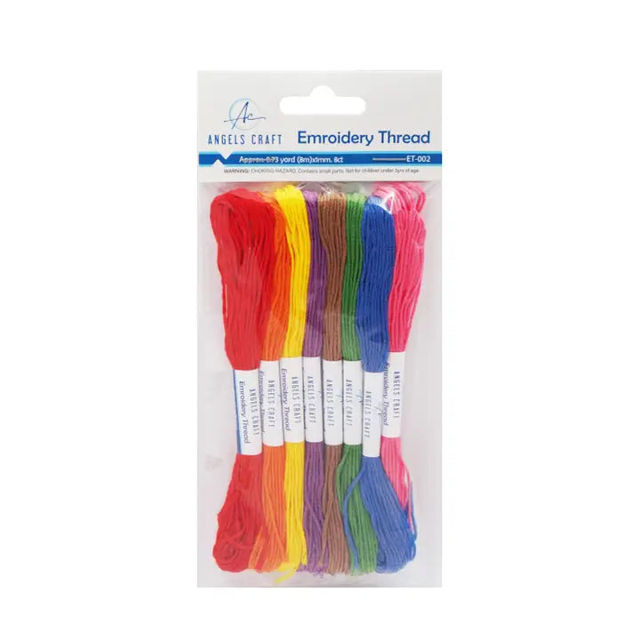 Thread - Primary Colored Embroidery Thread 8ct
