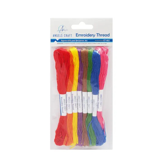 Thread - Primary Colored Embroidery Thread 8ct