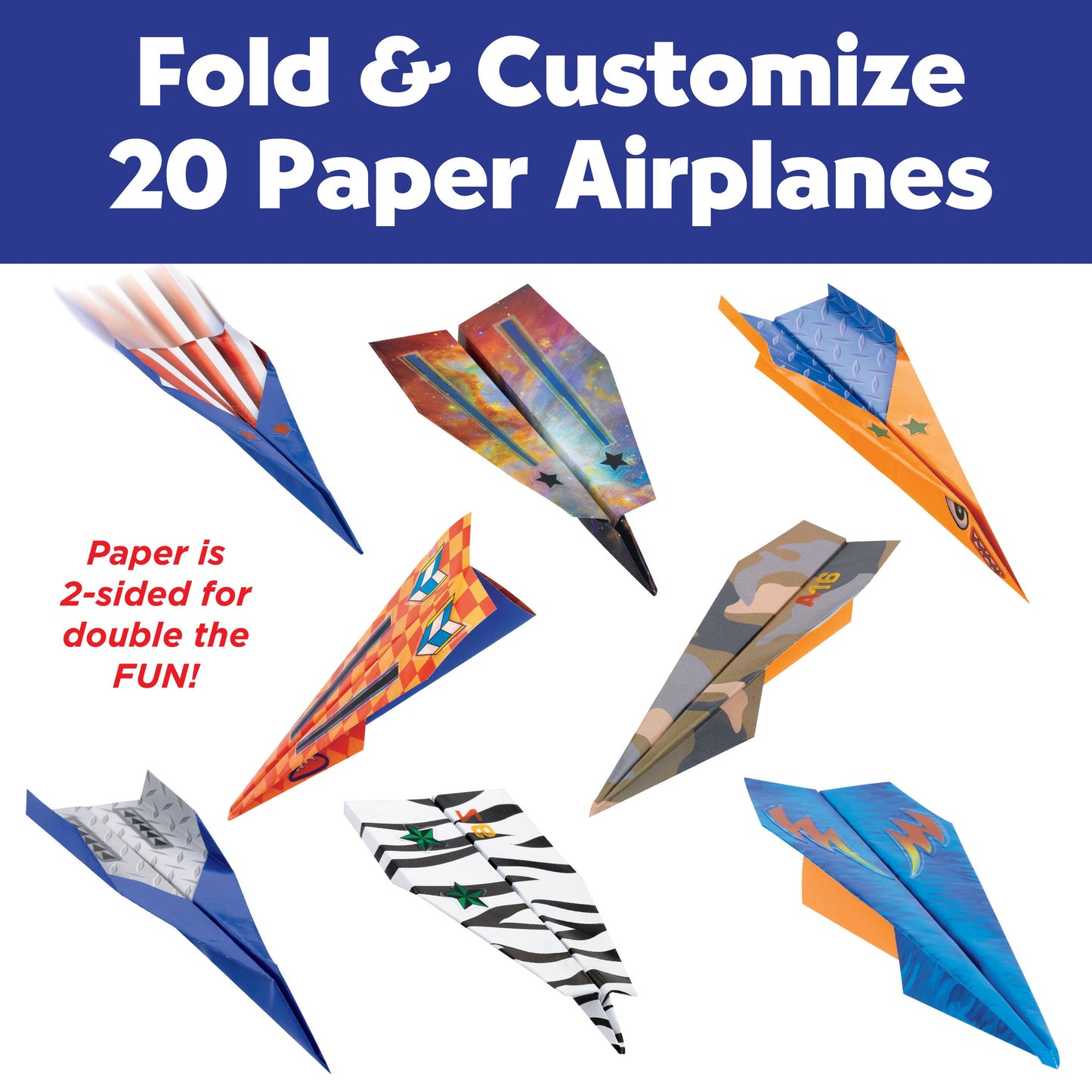 Craft Kit - Paper Airplane Stunt Squadron Mini Craft Kit for Kids