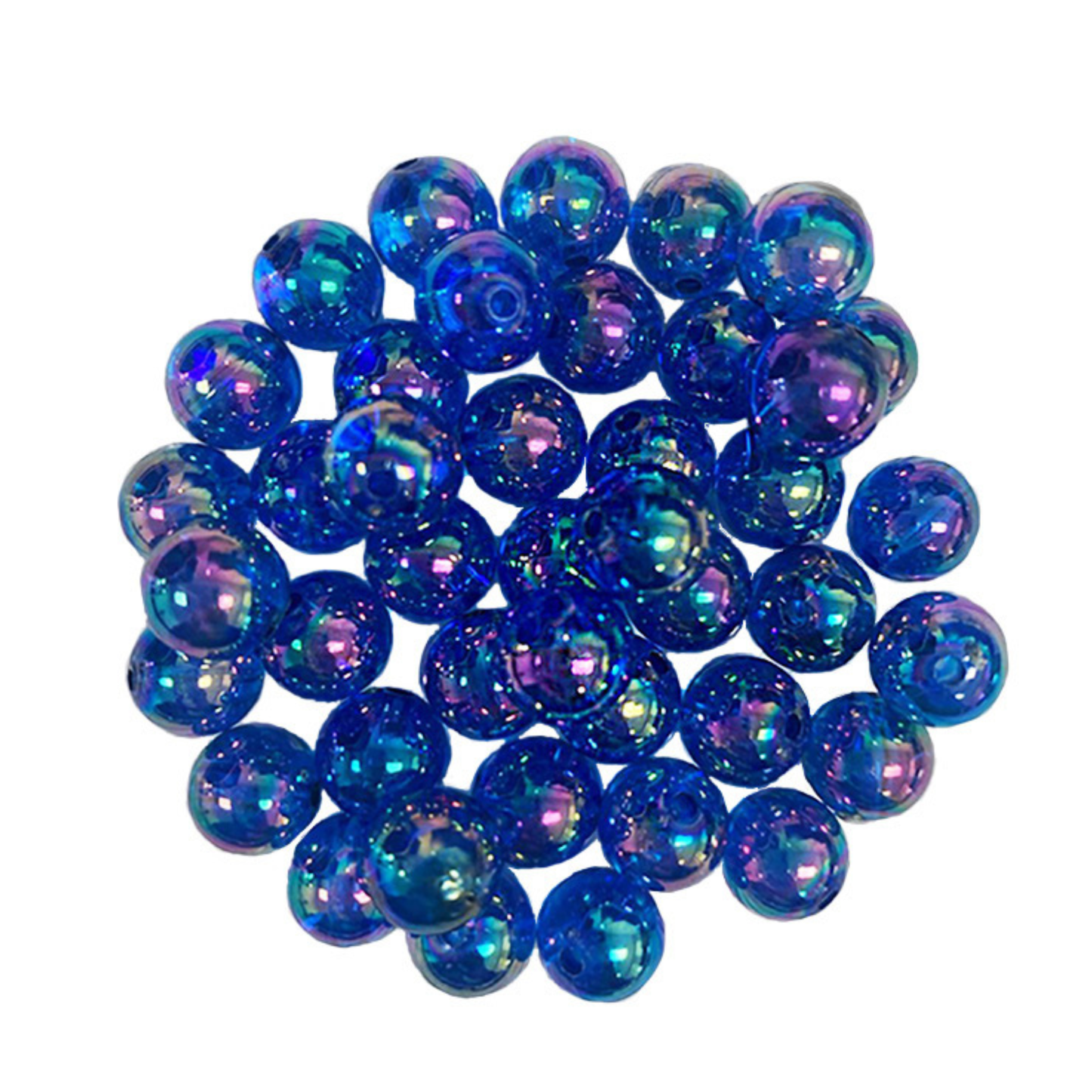 Jewelry - Clear Beads, Approx. 8mm 35g Red
