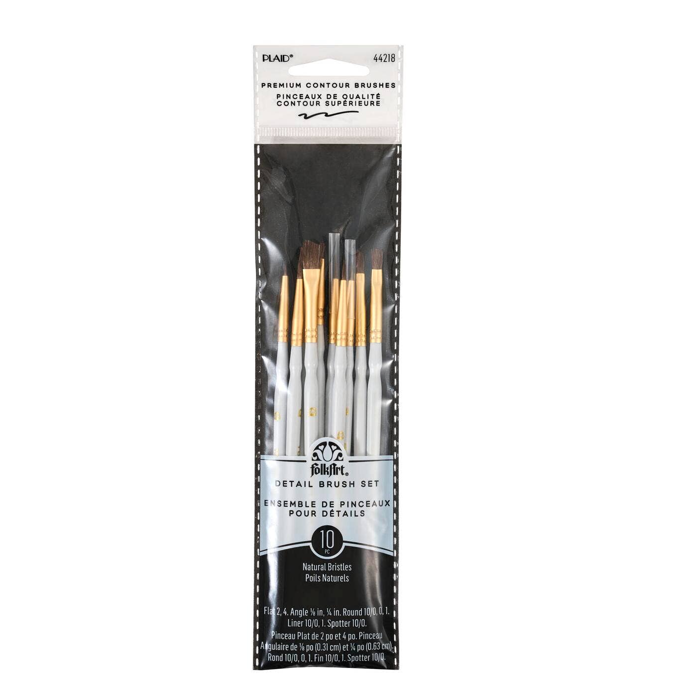Paint Brush - FolkArt® Detail Brush Set, 10-Piece