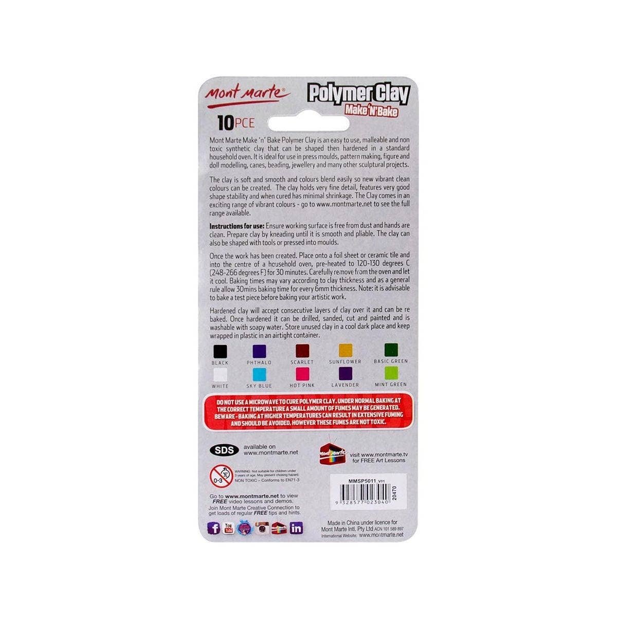 Clay - Make n Bake Polymer Clay Signature 10pc