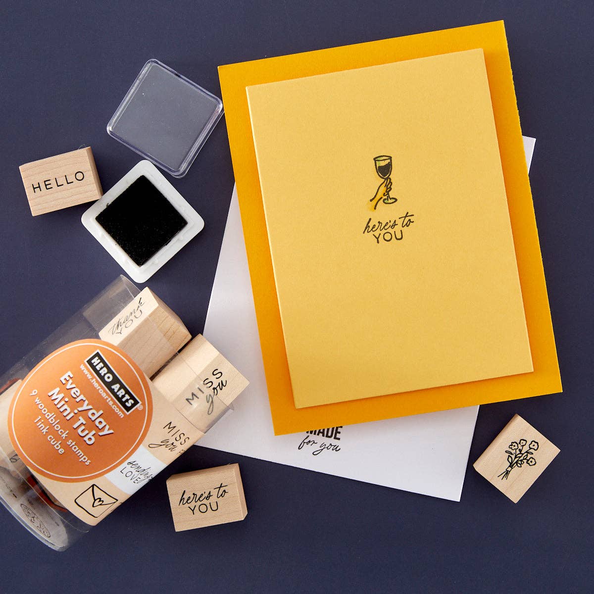 Stamp - Everyday Mini Tub Woodblock Stamps