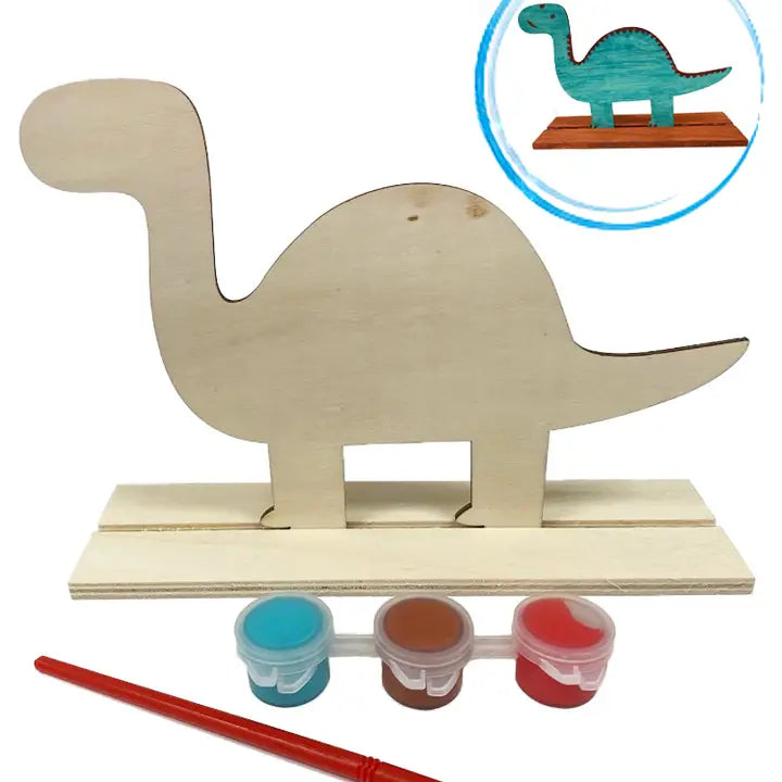 Paint Set - Wooden Painting Set Dinosaur