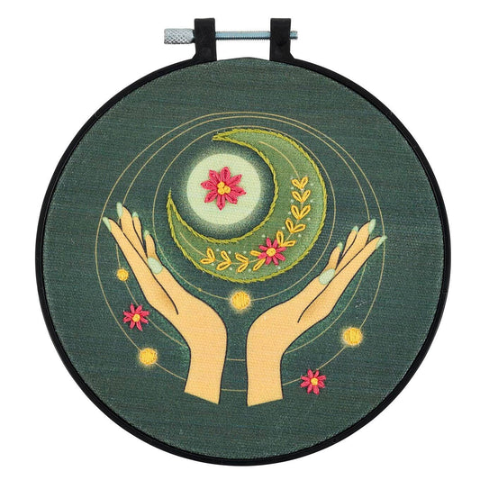 Stamped Embroidery Kit - Lunar Balance 6"