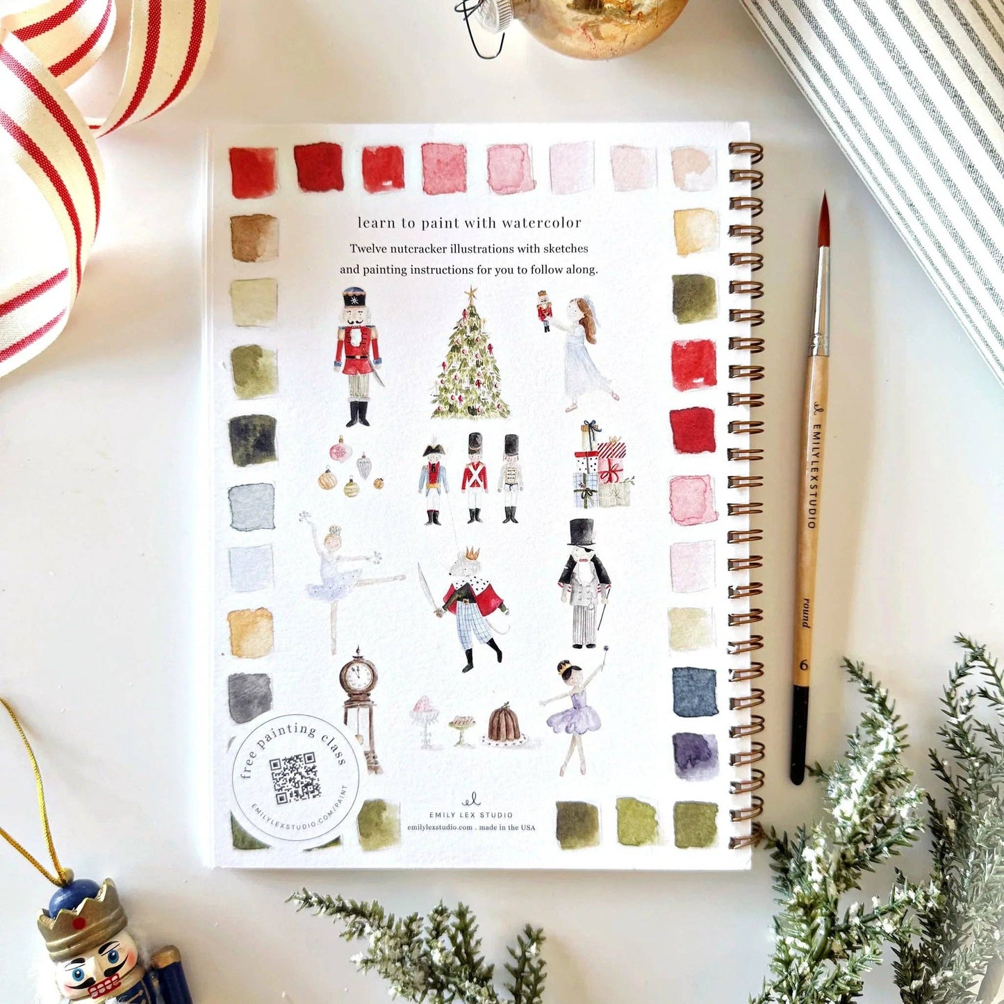 Workbook - Nutcracker watercolor workbook