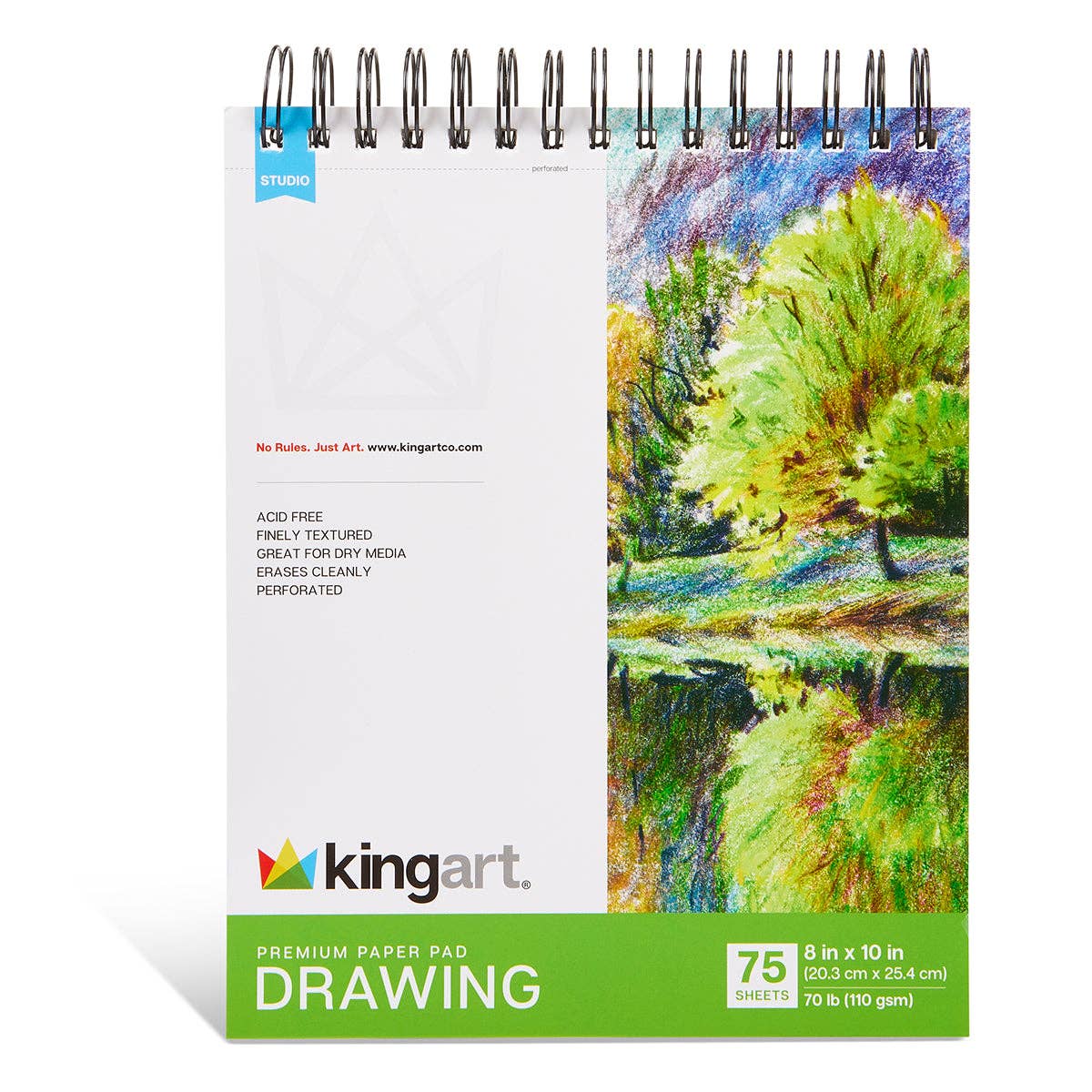 Paper Pad - Drawings 8” x 10” - 70lb (110g) - 75 Sheets