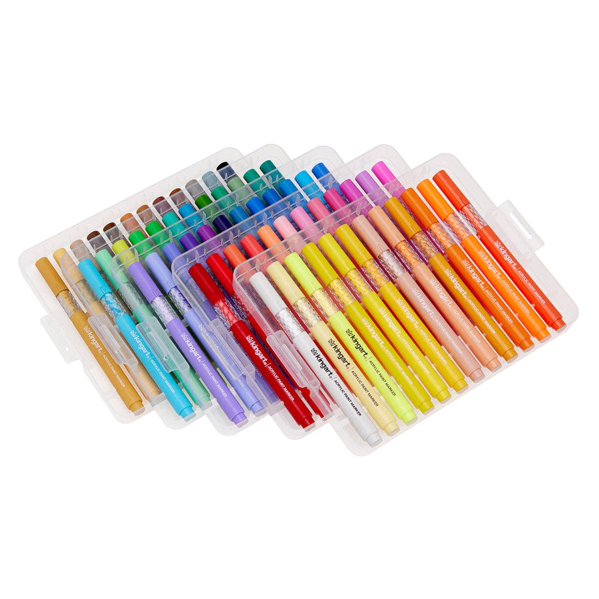 Markers - Acrylic Paint Markers Set – Includes Storage Case - 60 Colors
