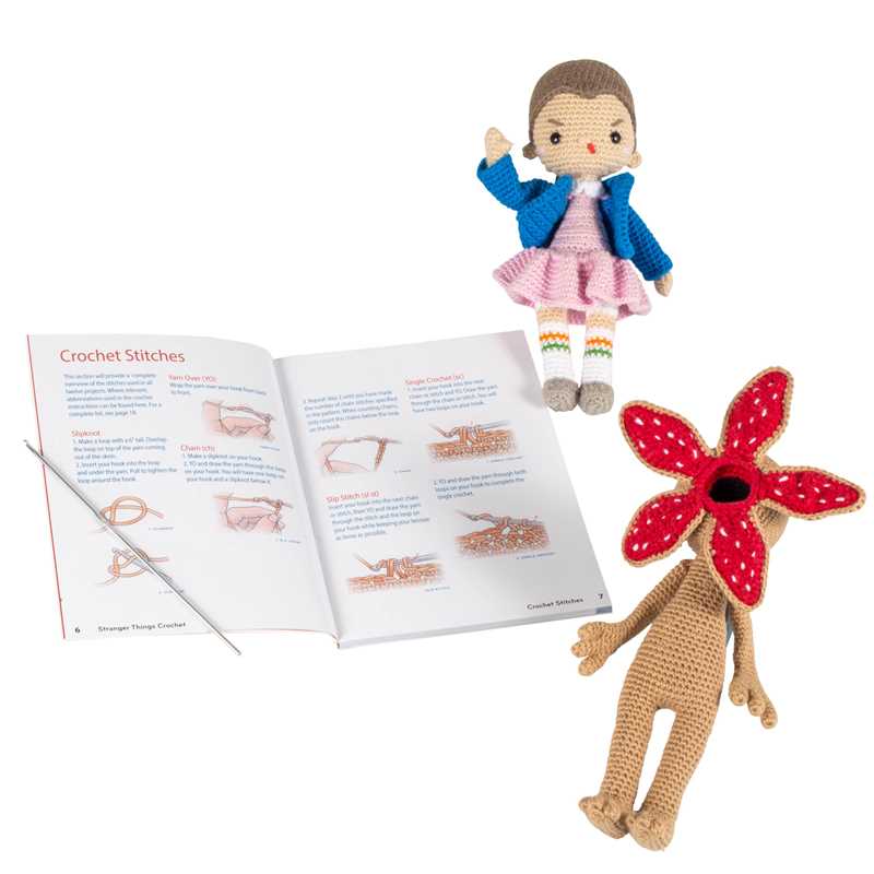 Book - Stranger Things Crochet by Editors of Thunder Bay Press: Kit - Paperback; 88 pages