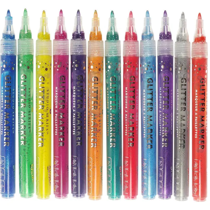 Markers - Studio Series Glitter Markers (Set of 12)