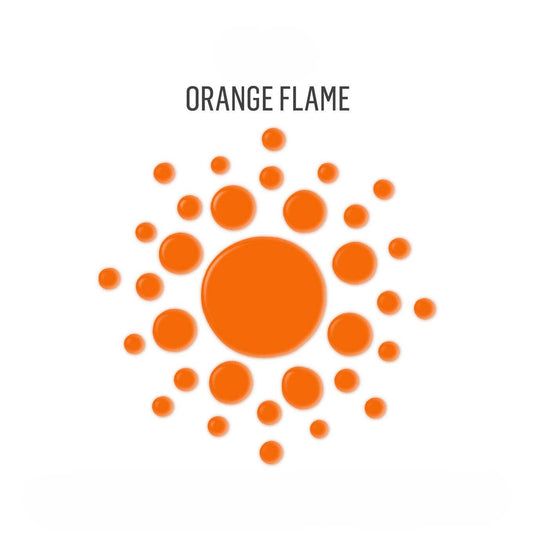 Paint - Acrylic - Satin Dots Orange Flame