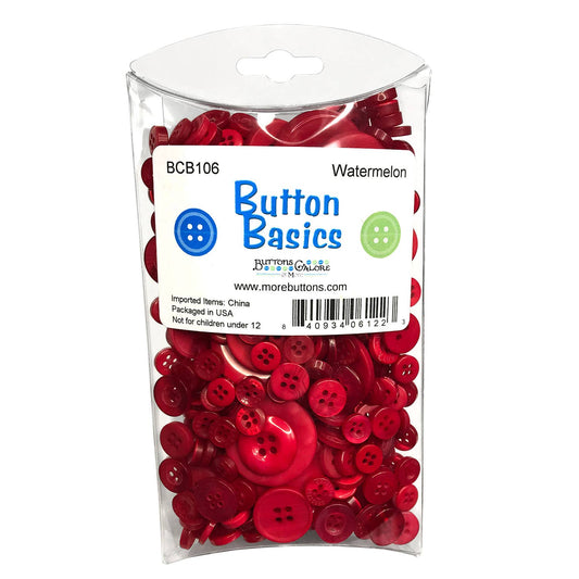 Buttons - Colorful Craft & Sewing Buttons - Watermelon