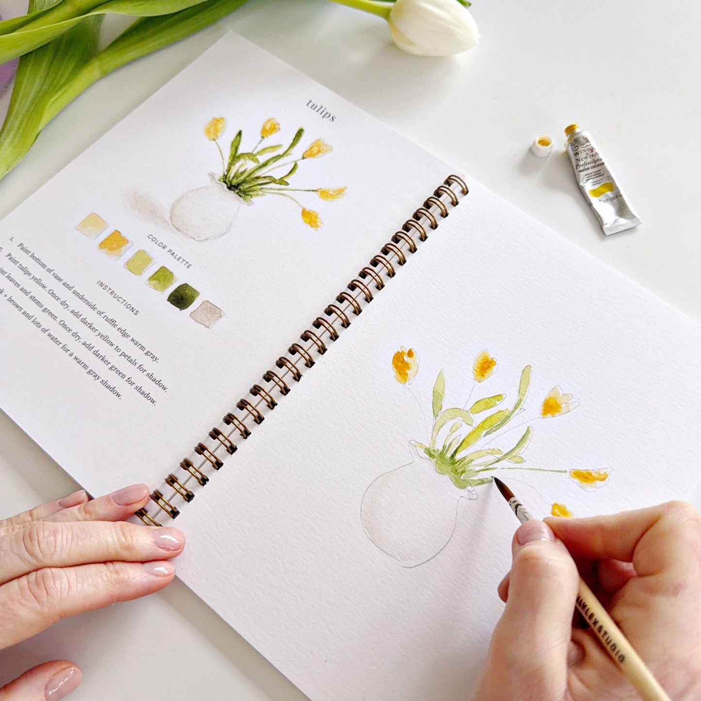 Workbook - Spring watercolor workbook
