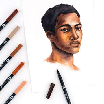 Markers - Dual Brush Pen Art Markers: Portrait - 10-Pack
