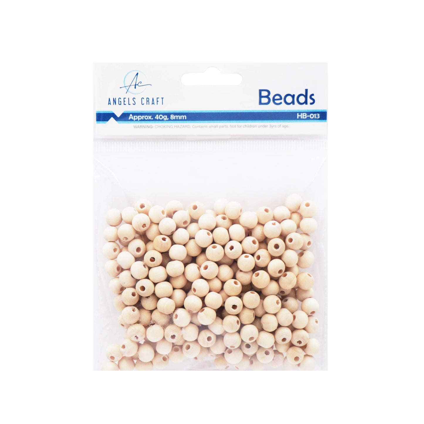 Jewelry - Approx. 50g Wooden Beads (2 sizes available): 14mm Round