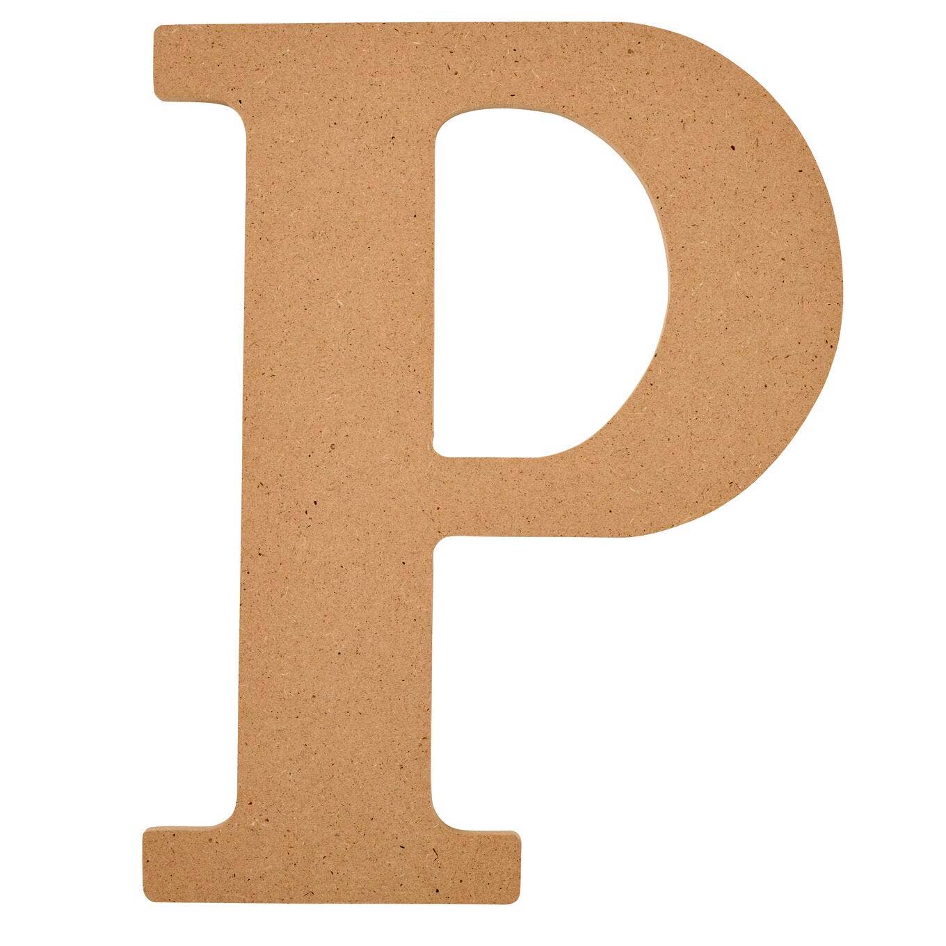 Wood - 8 inch MDF Letter - P