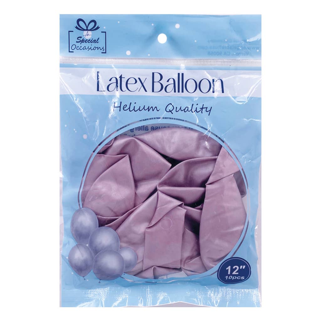 Balloons – Metallic Latex Add Shine to Every Celebration!: Metallic Lavender