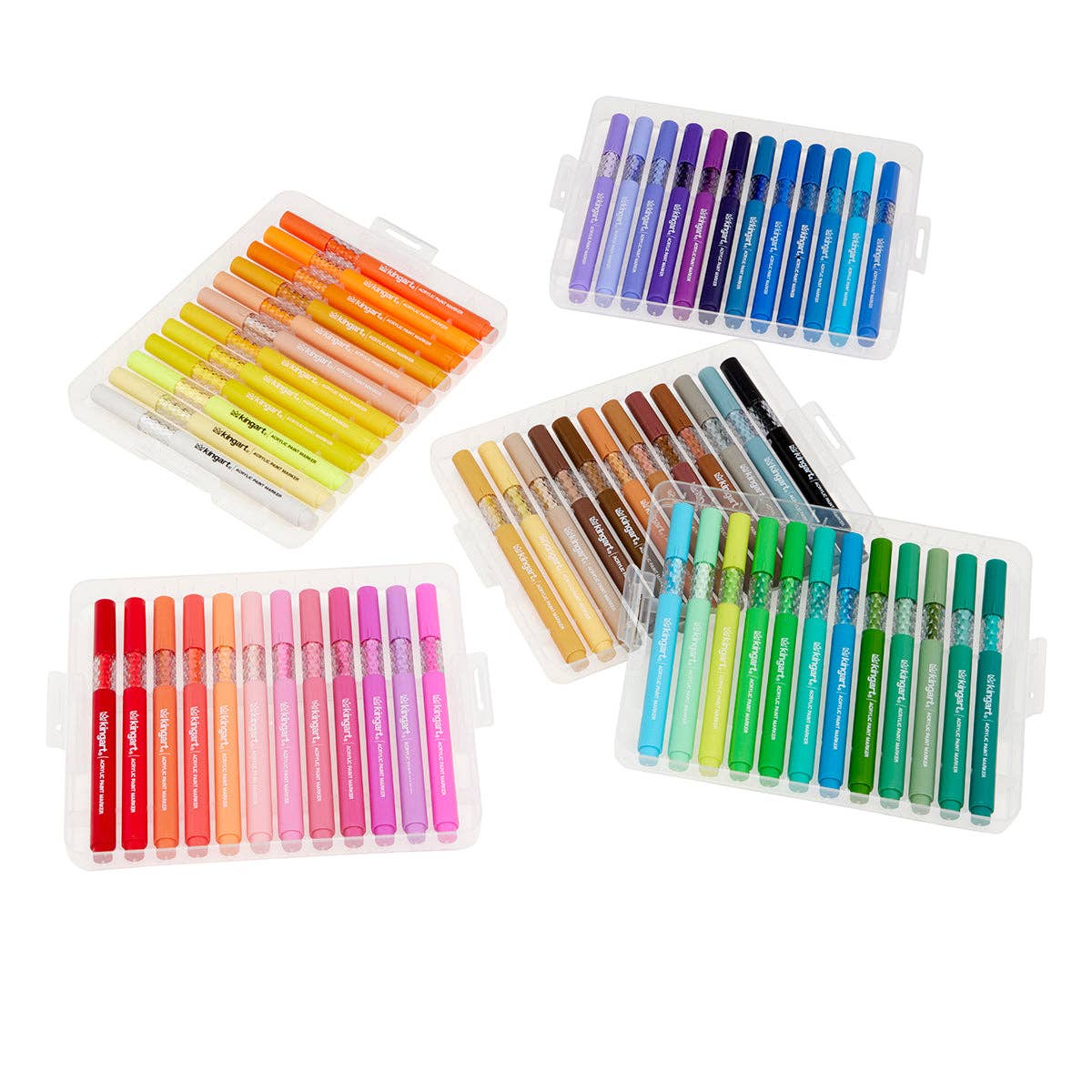 Markers - Acrylic Paint Markers Set – Includes Storage Case - 60 Colors