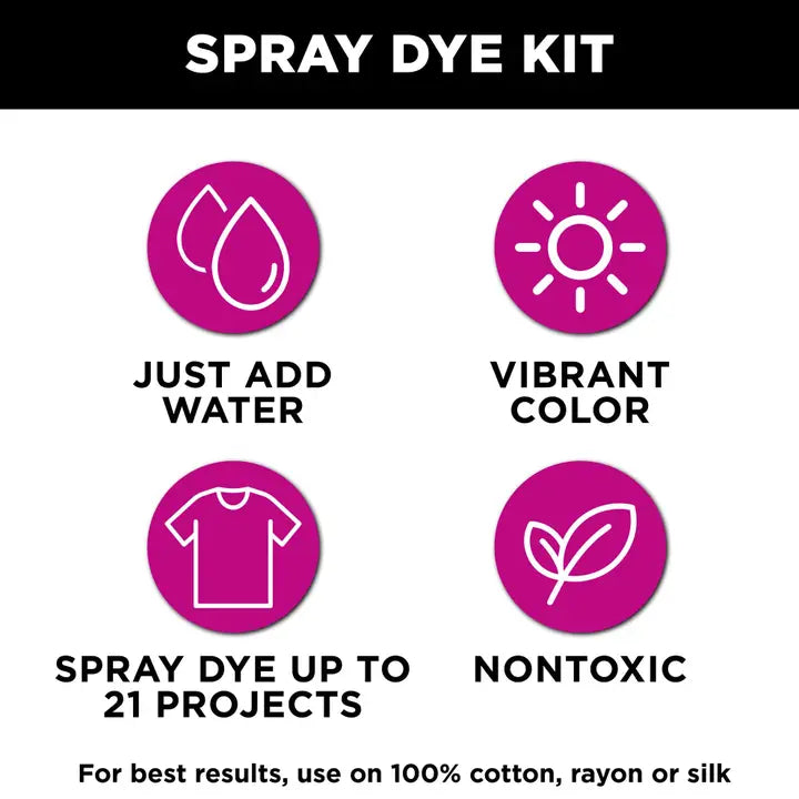 Tie Dye - Confetti 7-Color Spray Dye Kit