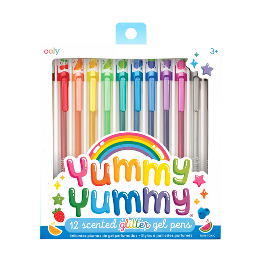 Pens - Yummy Yummy Scented Glitter Gel Pens - Set of 12