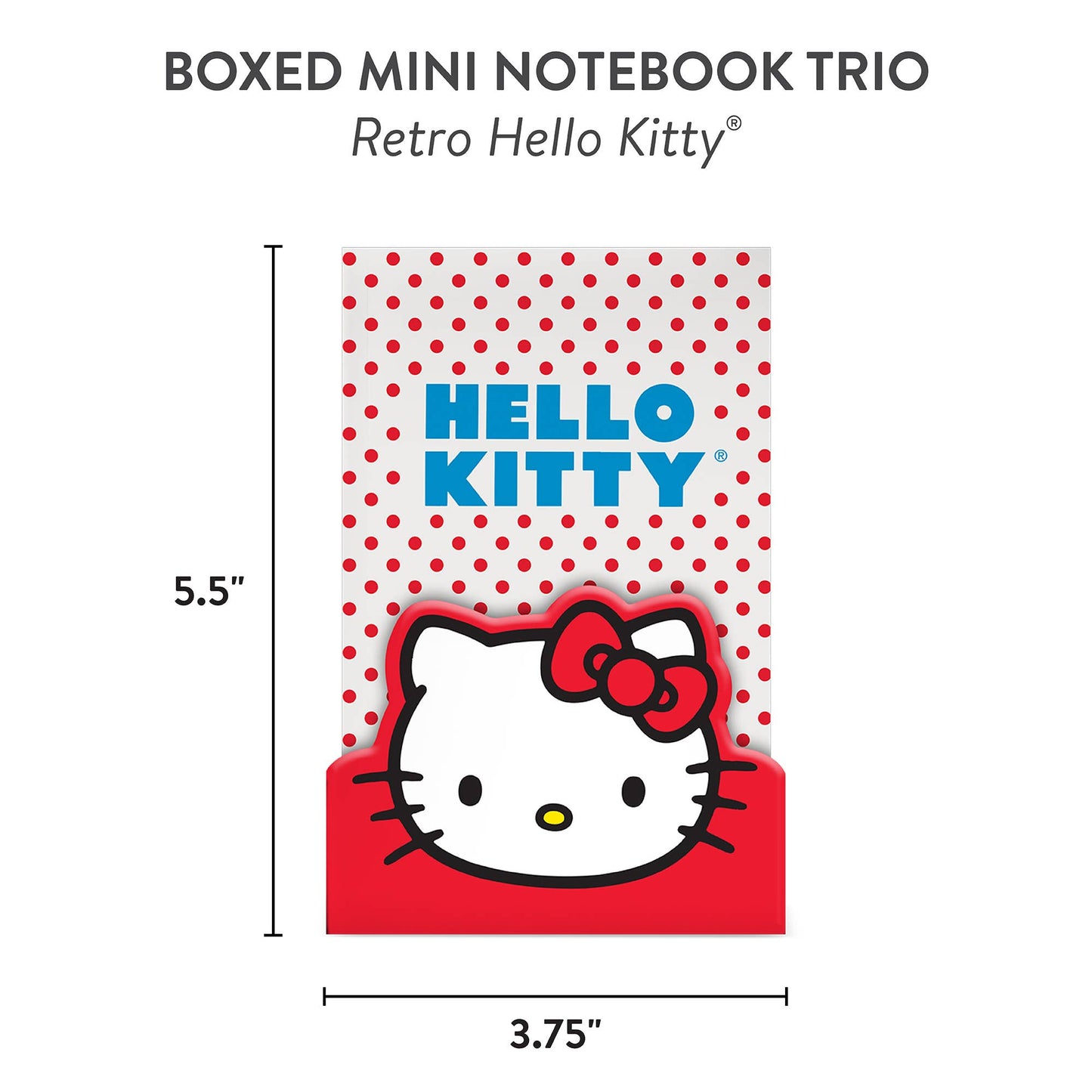 Notebook - Retro Hello Kitty Boxed Mini Notebook Trio