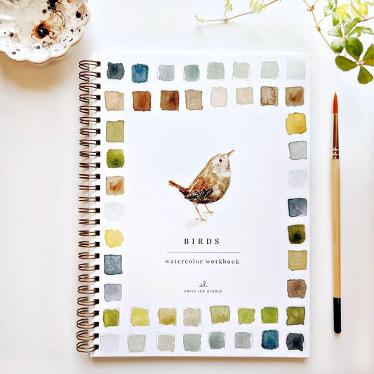 Workbook - Birds watercolor workbook