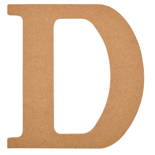 Wood - 8 inch MDF Letter - D