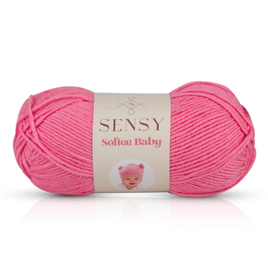 Yarn - Sensy Softee Baby Yarn, 3.5 oz, 275 Yards, Gauge 3 Light: Pink