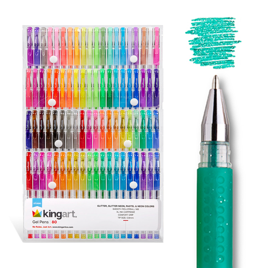 Pens - Gel Pens - Comfort Grip - 80 Colors