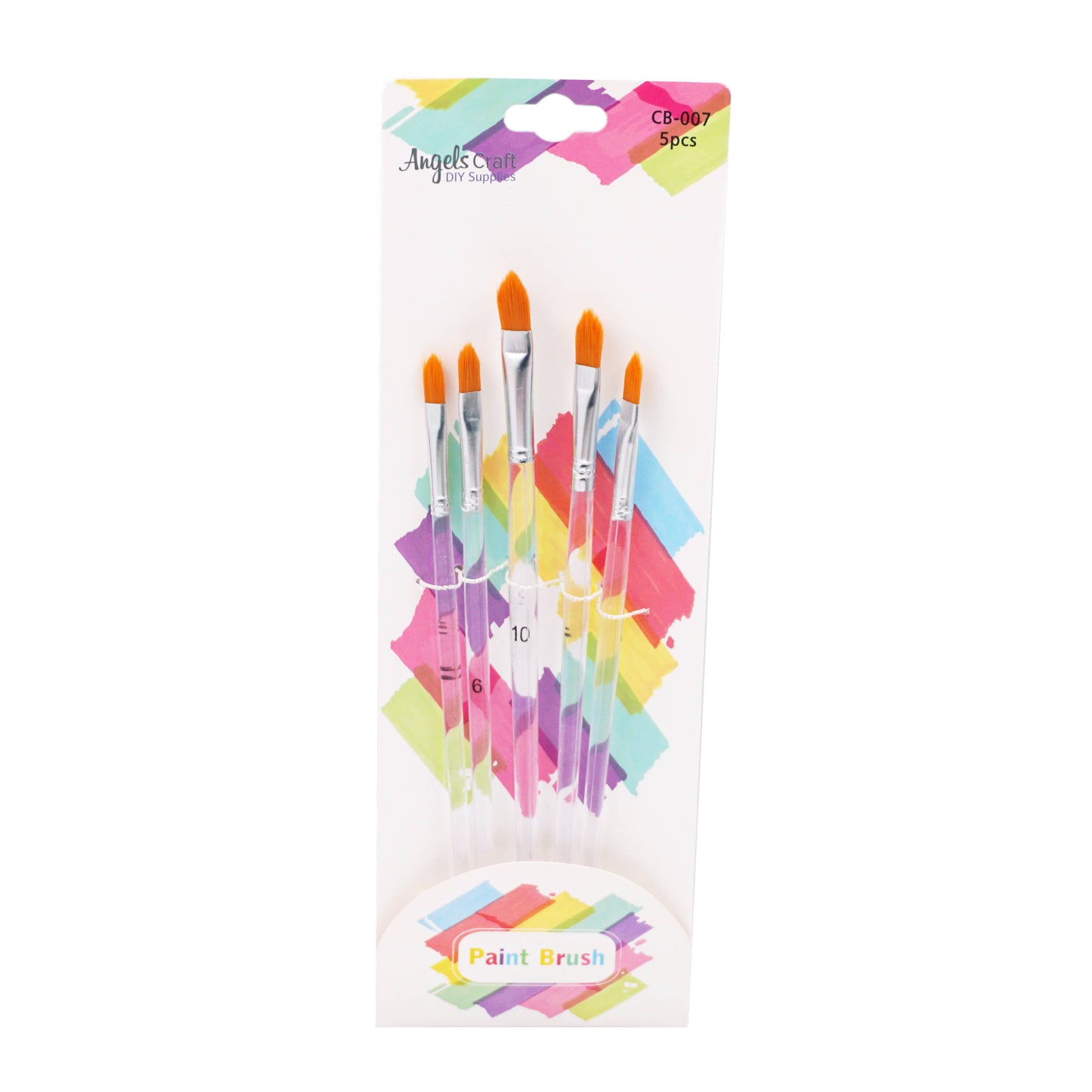 Paint Brush - Set, 5 Brushes Flat