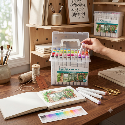 Marker - Dual-Tip Alcohol Marker Set - 60 Colors